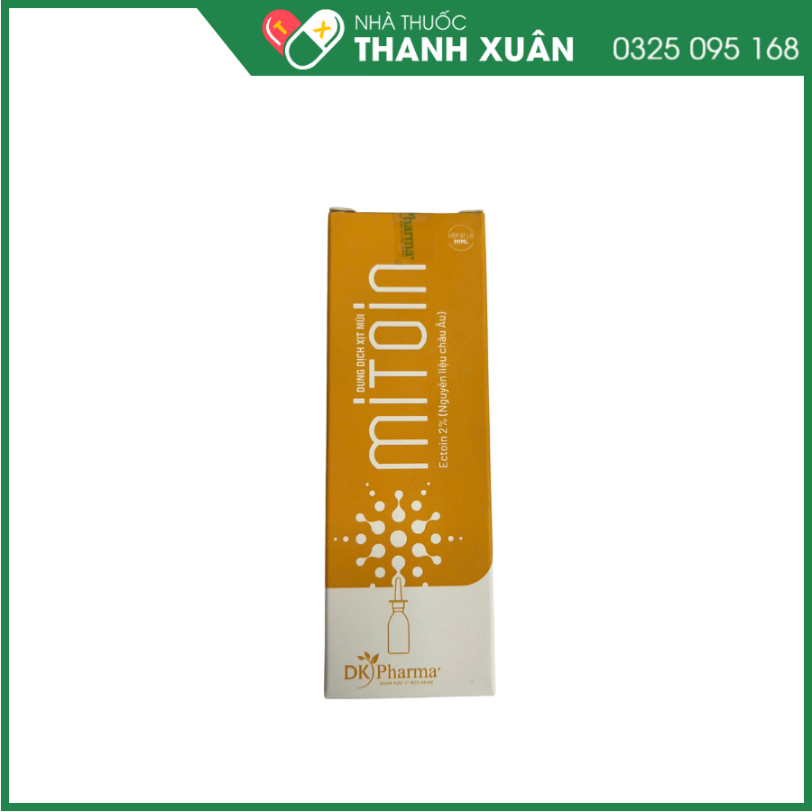 Dung dịch xịt mũi Mitoin kiểm soát viêm mũi dị ứng